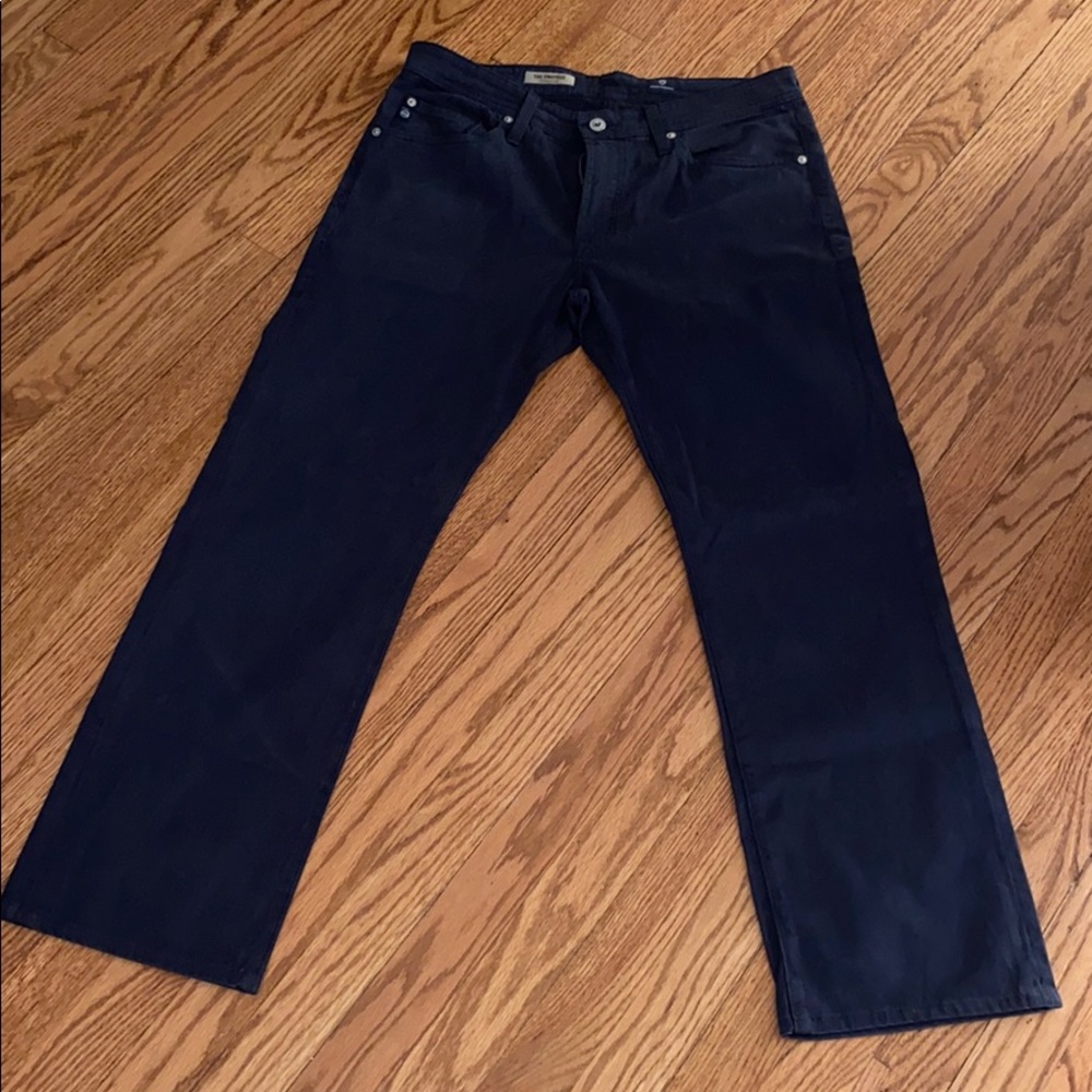 Ag Adriano Goldschmied navy blue chinos